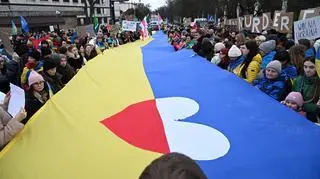 Manifestacja przed ambasadą Rosji (luty 2024 roku)