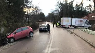 Wypadek w miejscowości Zalesie Górne