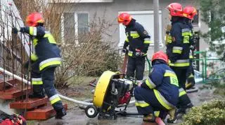 Akcja strażaków przy ulicy Potockiej