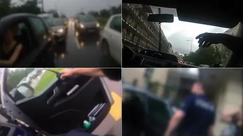 Utknęli w korku podczas ulewy, kobieta zaczęła rodzić. Akcja policji