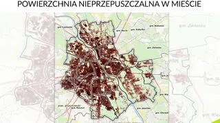 Powierzchnia nieprzepuszczalna w mieście