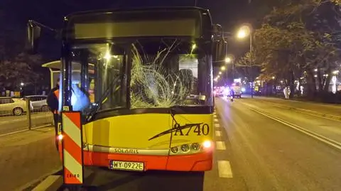 Autobus potrącił pieszego na Woli