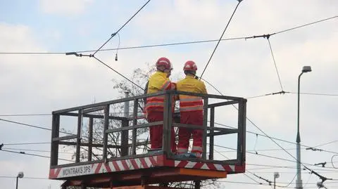 Wstrzymany ruch tramwajowy na Żoliborzu. "Zerwana sieć"