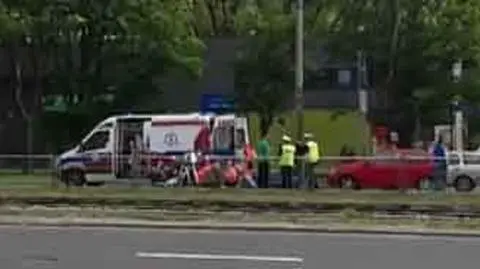Motocyklista trafił do szpitala