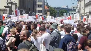 Protest przed Ministerstwem Zdrowia