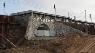 Budowa stacji Stadion Narodowy