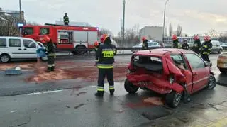 Wypadek na Trasie Łazienkowskiej