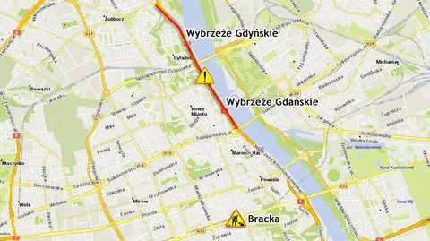 Remonty, frezowanie i zamknięta Wisłostrada