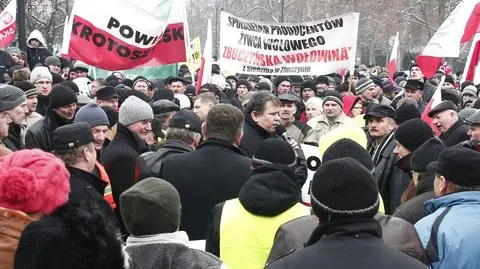 Rzeźnicy zablokowali Aleje Ujazdowskie