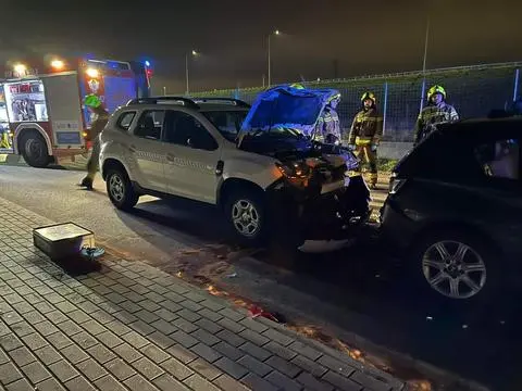 Zderzenie w Kolonii Lesznowoli na Mazowszu