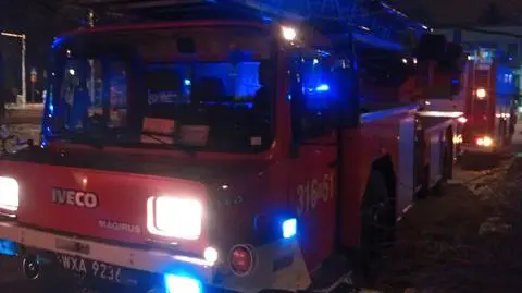 Trafił do szpitala po pożarze mieszkania