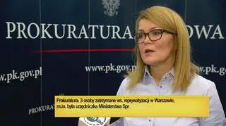 Rzeczniczka Prokuratury Krajowej o zatrzymaniach