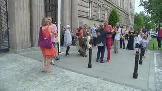 Protest odbył się przed siedzibą ministerstwa