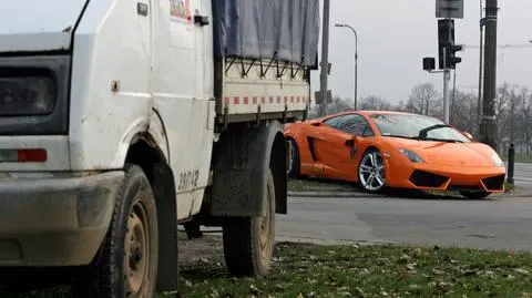Zderzenie lublina i lamborghini