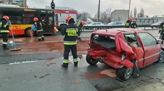 Wypadek na Trasie Łazienkowskiej