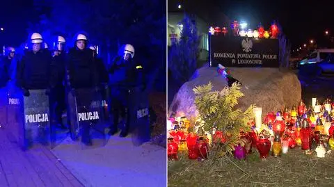 Ośmiu zatrzymanych po zamieszkach przed komendą. Sześciu policjantów rannych