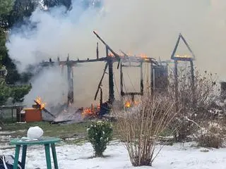 Pożar w miejscowości Parole