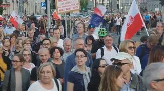 Manifestacja przeciwko reformie sądownictwa