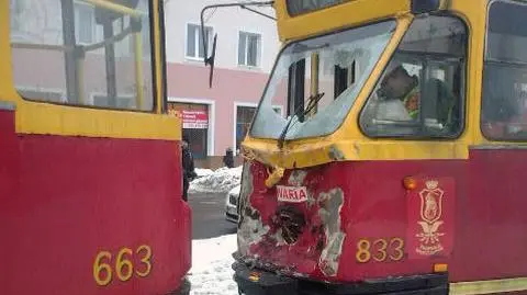 Zderzenie tramwajów na Grochowskiej