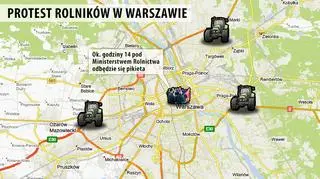 Ciągniki nie wjadą do Warszawy