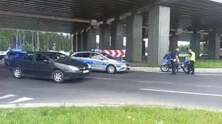 Policjant trafił do szpitala na badania 