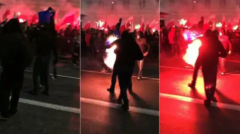 Prezes Młodzieży Wszechpolskiej twierdzi, że to on podpalił flagę Unii