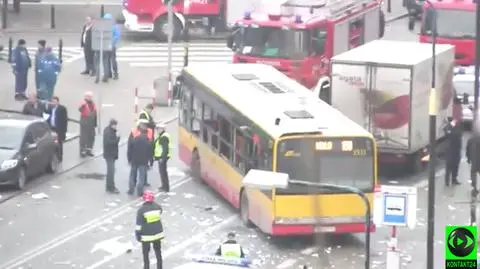 Eksplozja w centrum stolicy. Film od internauty