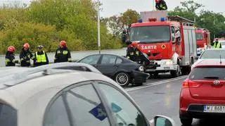 Wypadek na moście Gdańskim