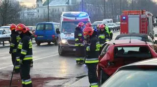 Wypadek na Trasie Łazienkowskiej