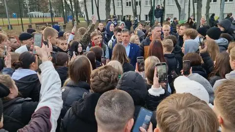 Protest uczniów w Sulejówku