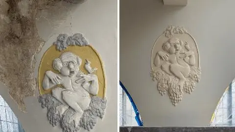 Ściany Domu Towarowego u Braci Jabłkowskich zdobią maszkarony