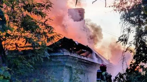 Pożar budynku przy Żwirki i Wigury