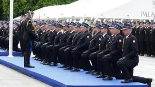 Obchody Dnia Strażaka na placu Piłsudskiego