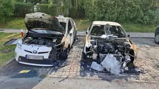 Pożar samochodu na Ursynowie