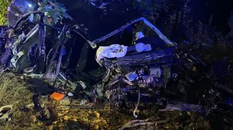 Auto na drzewie, pięć młodych osób w szpitalu. Ustalenia prokuratury