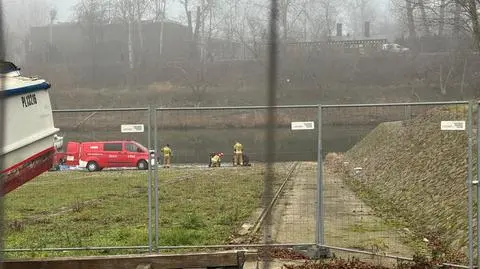 Akcja straży pożarnej w Porcie Czerniakowskim 