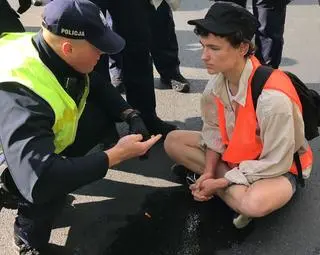 Ostatnie Pokolenie zablokowało Dolinę Służewiecką 