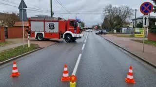 Wypadek motocyklisty w miejscowości Lubiczów