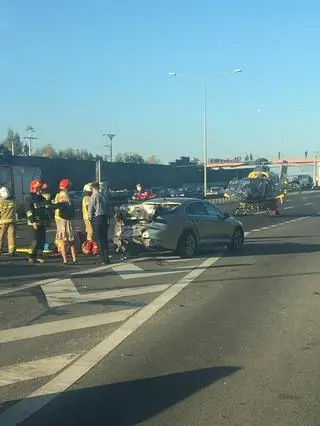 Wypadek na S8 koło Raszyna