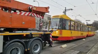 Awaria tramwaju na Woronicza