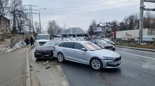 Zderzenie w alei Prymasa Tysiąclecia 