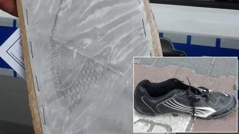 Kradł monitory i koła samochodowe, wpadł przez odcisk buta