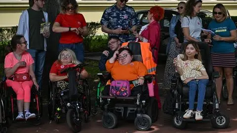 Protest w sprawie ustawy o asystencji osobistej