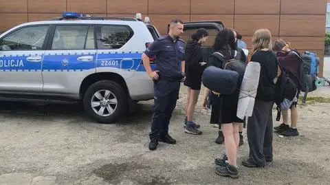 Ewakuacja 50 obozowiczów w Pomiechówku