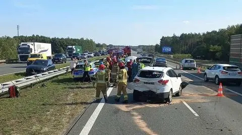 Wypadek na A2, utrudnienia w ruchu