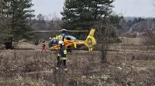 Wypadek w Chojnowskim Parku Krajobrazowym