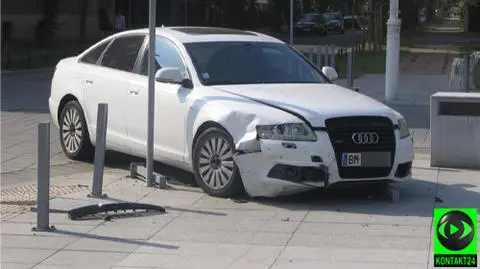 Zderzenie dwóch audi. "Szaleńcza jazda"
