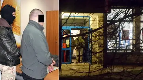 Napadł z bronią, ale nie wziął zakładnika. Cztery zarzuty