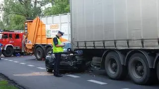 Policja na miejscu zdarzenia