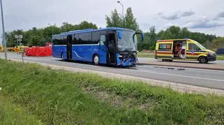 Wypadek na drodze krajowej numer 50